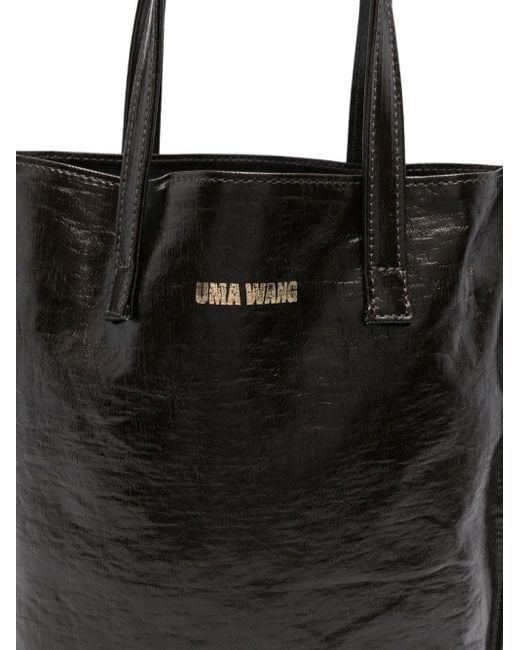 Uma Wang Black Case Medium Tote Bag