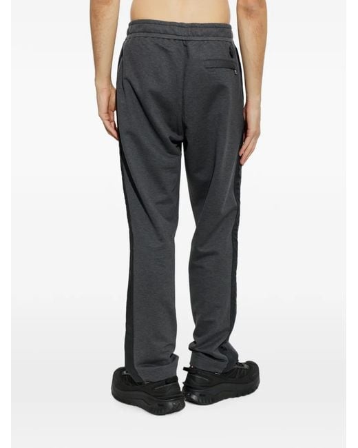 Moncler Gray Logo-Patch Track Pants for men