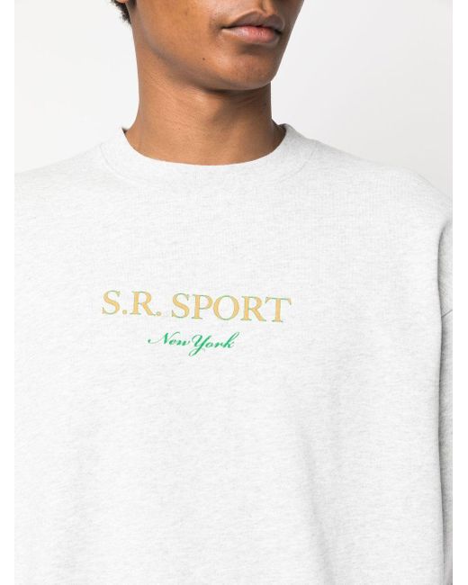 メンズ Sporty & Rich S.r Sport New York スウェットシャツ ホワイト