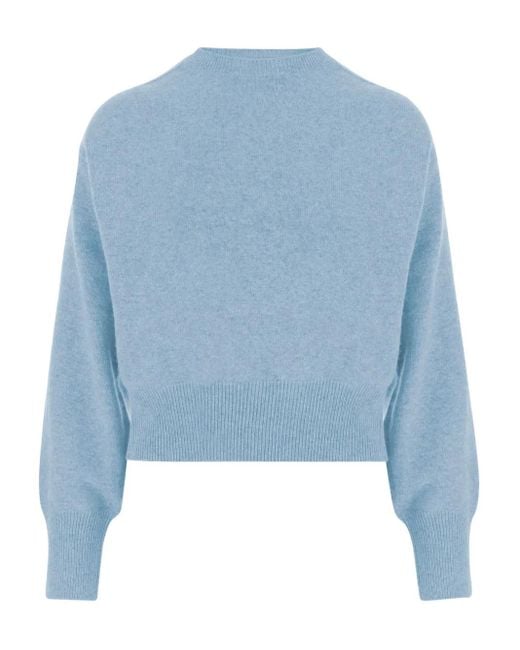 Sa Su Phi Blue Crew Neck Cashmere Sweater