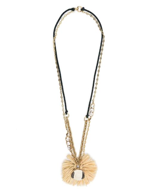 Bimba Y Lola Metallic Flower-pendant Necklace