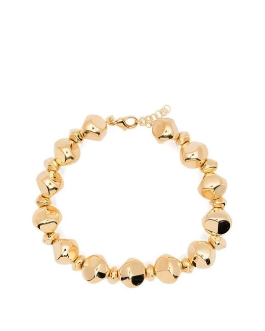 FEDERICA TOSI Metallic Mix Stone Lace Necklace