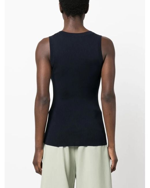P.A.R.O.S.H. Black Cipria Tank Top