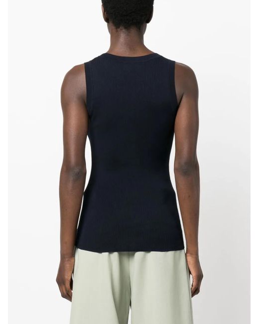 P.A.R.O.S.H. Black Cipria Tank Top