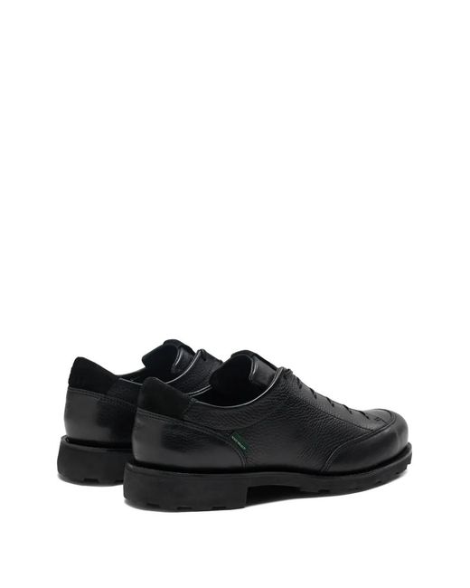 Norse Projects Black X Paraboot Ravn Textured Leather Sneakers for men