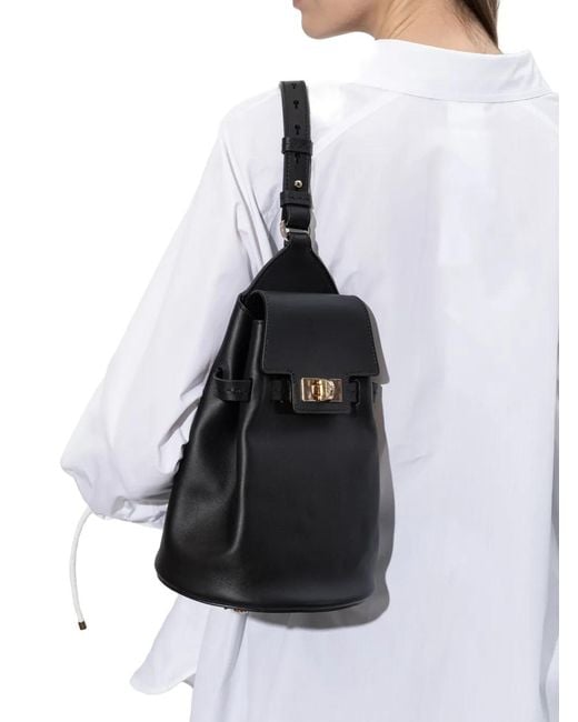 Max Mara Black Margaux Backpack