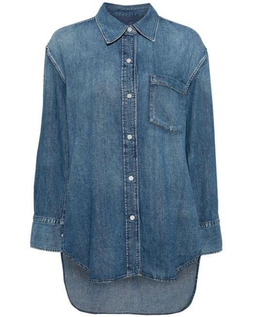 Citizens of Humanity Cocoon Denim Blouse in het Blue