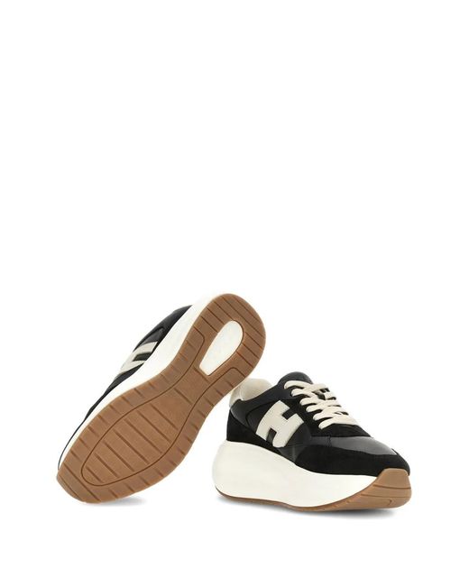 Hogan Black H696 Chunky Runner Sneakers