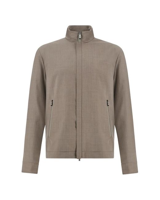 Paul & Shark Gray Zip Jacket for men