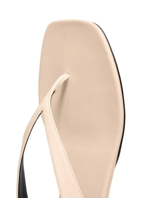 Loulou de Saison Natural T-Bar Flat Sandals