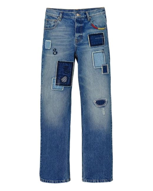 Vaqueros con diseño patchwork Marc Jacobs de color Blue