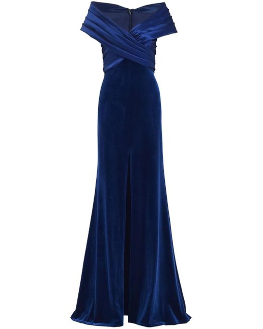 Tadashi Shoji Blue Baxter Gown