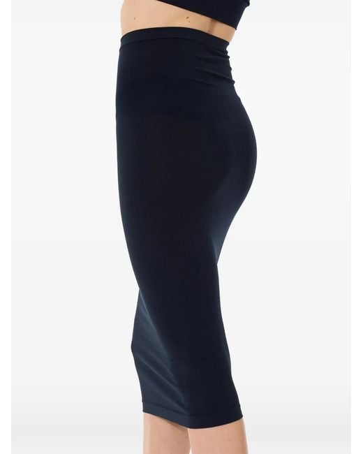 Wolford Blue Seamless Midi Skirt