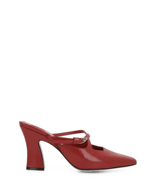 NODALETO Red Nodstalgia Grace Leather Mules