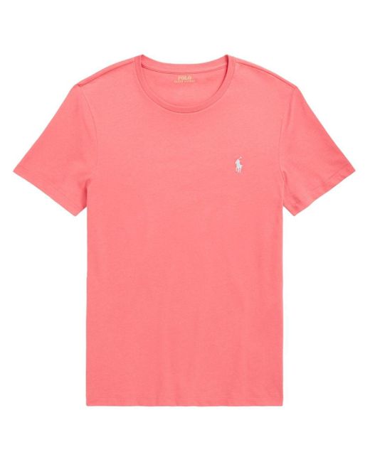 Polo Ralph Lauren T-Shirt mit Polo Pony-Stickerei in Pink für Herren