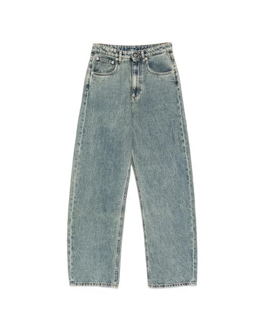 Erika Cavallini Semi Couture Blue Acid-Wash Jeans
