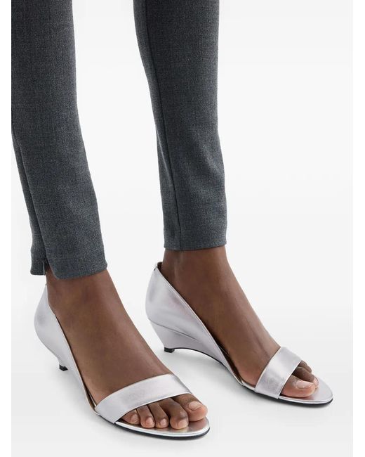 Jil Sander レディース ホワイト レザー サンダルの通販はau PAY