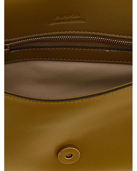 Pinko Metallic Mini Love One Classic Shoulder Bag