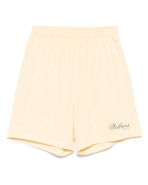 Sporty & Rich Natural Carlyle Track Shorts