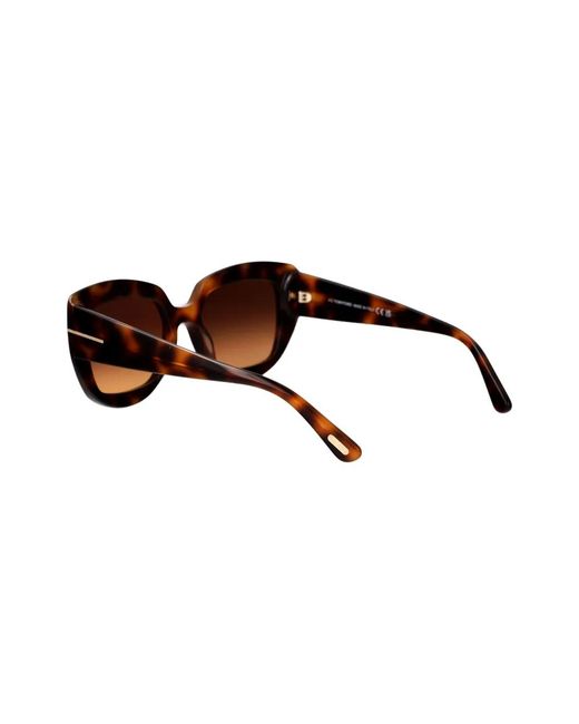Tom Ford Brown Square-Frame Sunglasses