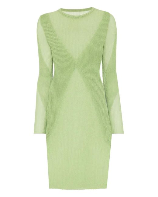 Isa Boulder Green Gestricktes Minikleid