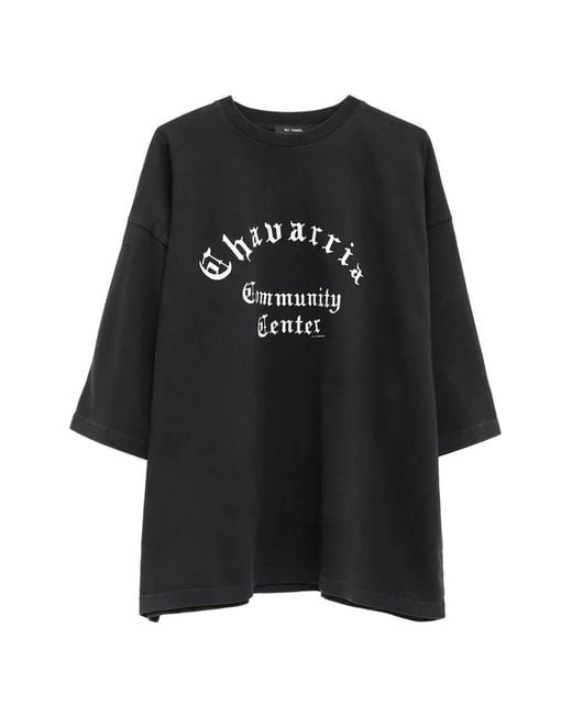 Willy Chavarria Black Chavarria Print T-Shirt for men