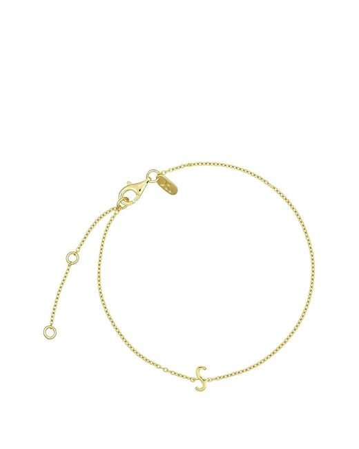 Design Letters Metallic S-Charm Bracelet