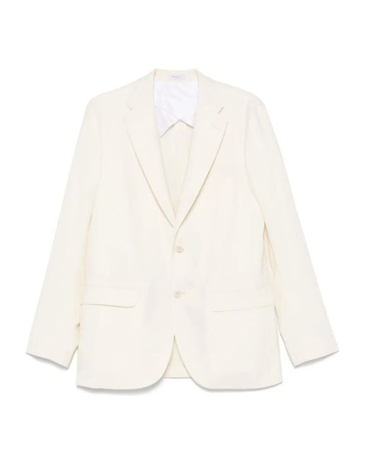 Boglioli White Single-Breasted Blazer for men