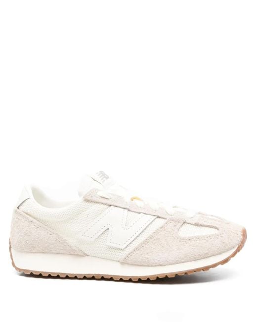 New Balance スエード スニーカー White