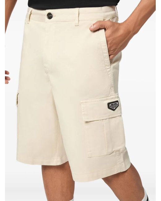 Philipp Plein Natural Cargo Shorts for men