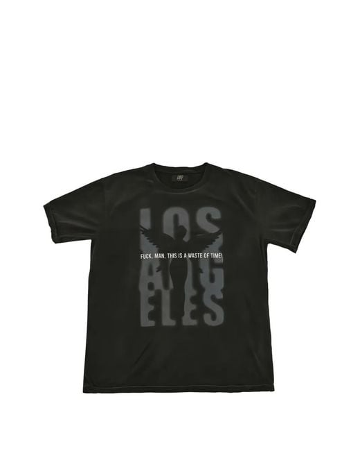 HTC Black Graphic-Print T-Shirt for men