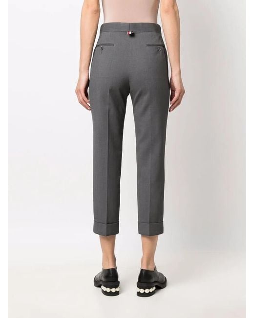 Thom Browne Gray Cropped Trousers