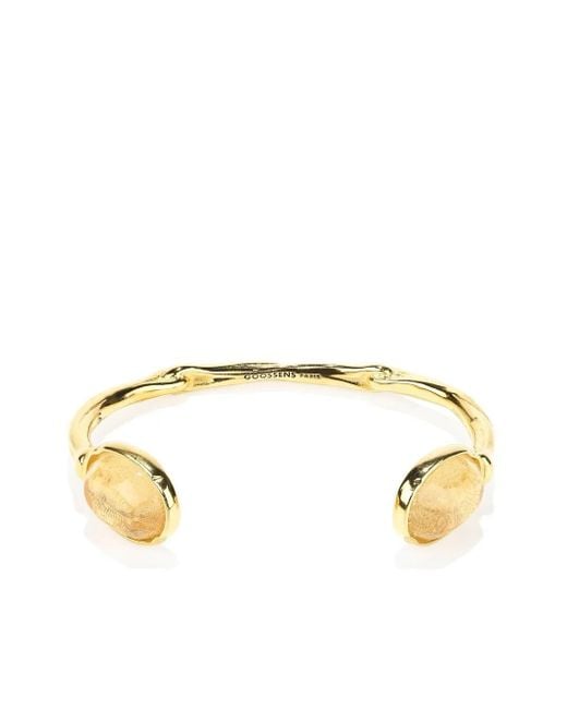 Goossens Metallic Talisman Armband Mit Cabochon