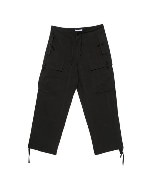 Oamc Peacemaker Black Drawstring Track Pants for men