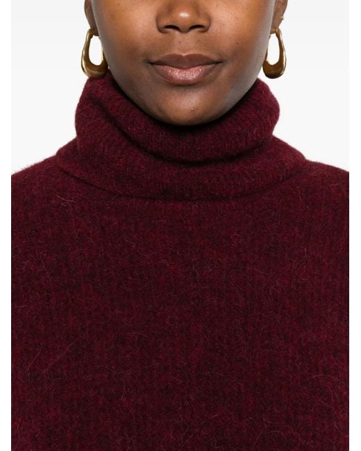 Maglione A Collo Alto Alphagz di Gestuz in Red