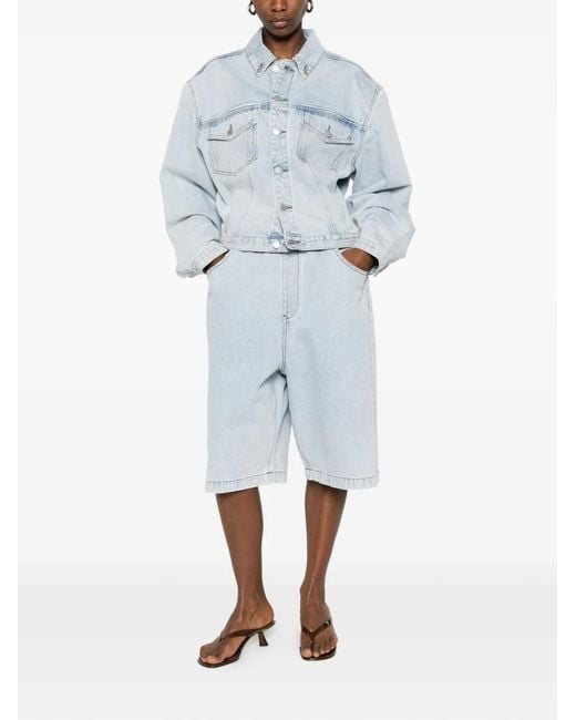 Entire studios Blue Spar Pocket Elasticated Shorts
