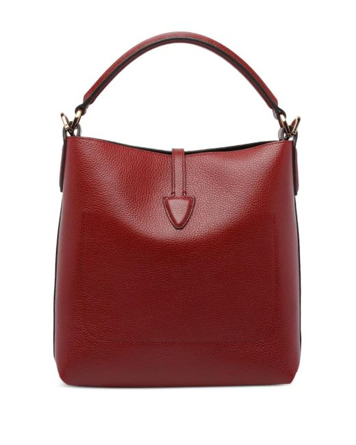 Tod's Red Small T-Buckle Bucket Bag