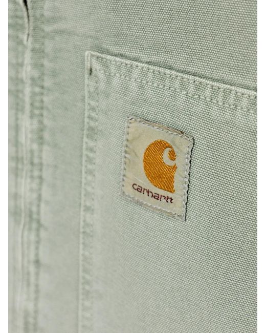 Carhartt Green Arcan Zip-Up Denim Jacket for men