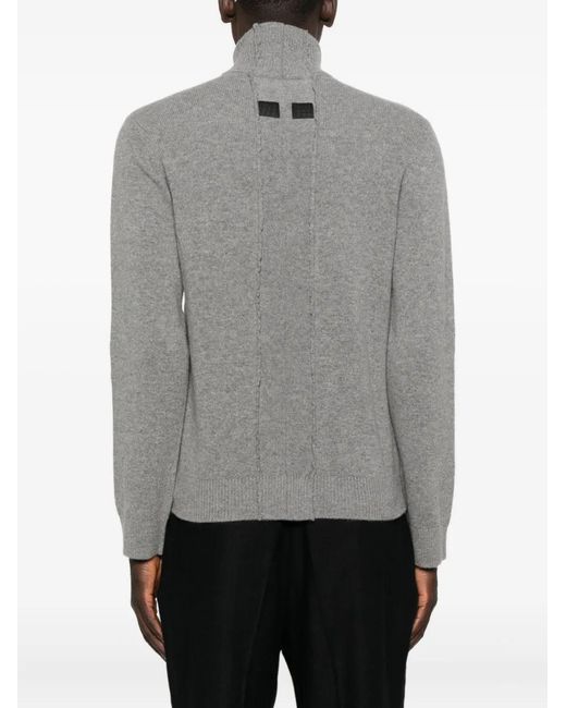 MM6 by Maison Margiela Gray Classic Knit Sweater With Comfortable Fit for men