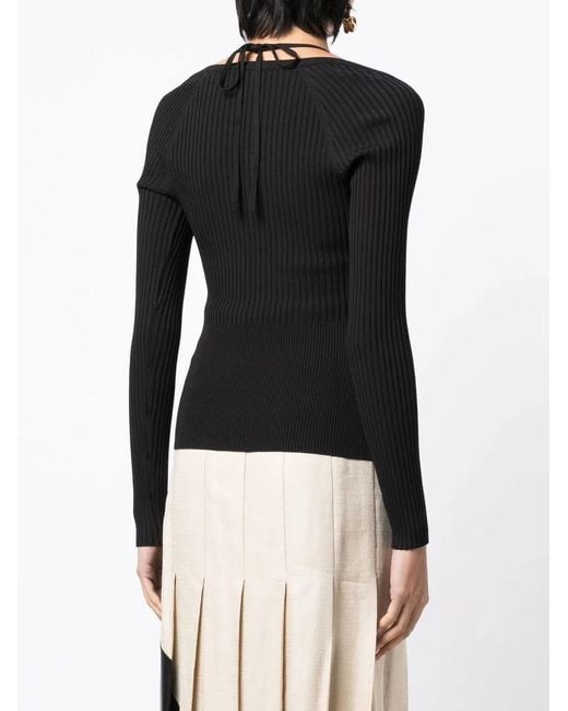 Top Core Jayline di Jonathan Simkhai in Black
