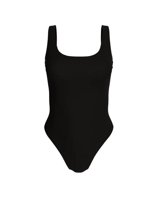 Calvin Klein Black Square-Neck Swimsuit