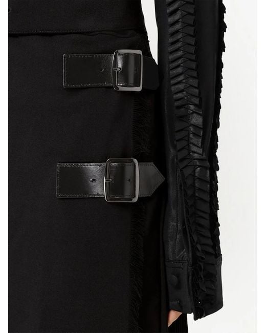 Burberry Black Belted Midi Skirt