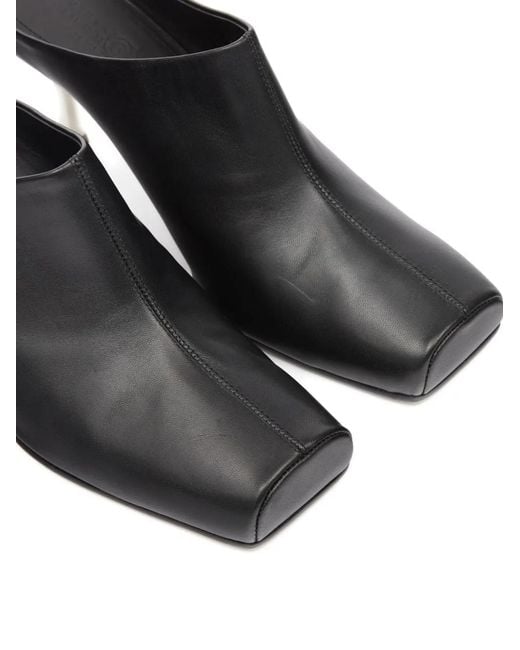 MM6 by Maison Margiela Brown Square-Toe Mules