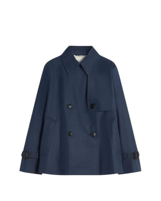 Chaquetón Con Botones Weekend by Maxmara de color Blue