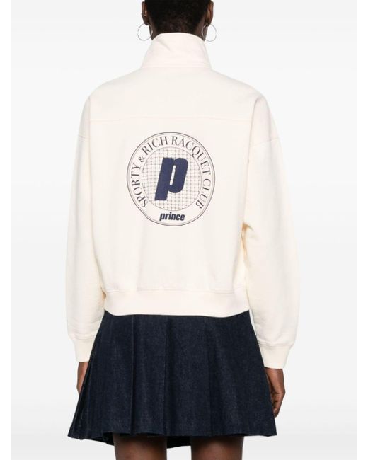 Sporty & Rich Sweater Met Logoprint in het White
