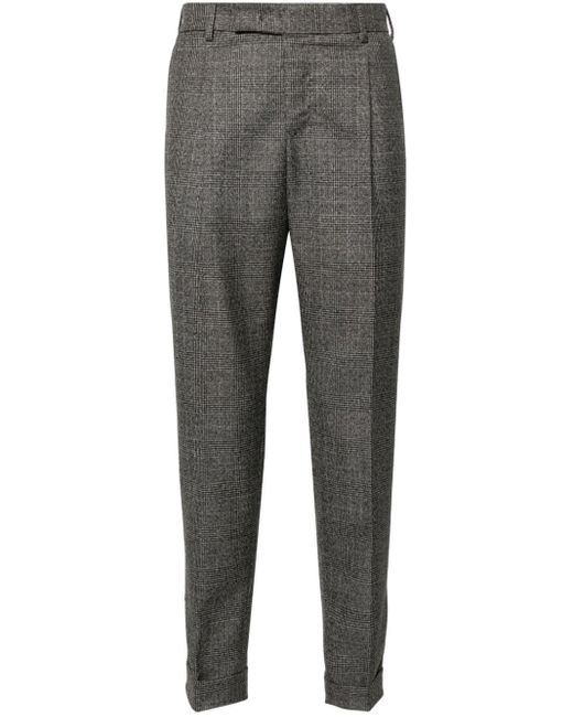 Buy Men Grey Slim Fit Check Flat Front Formal Trousers Online - 711821 |  Louis Philippe