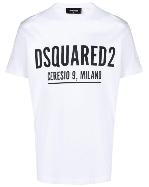 Camiseta Ceresio 9 Cool DSquared² de hombre de color White