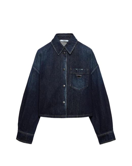 Prada Blue Denim Shirt