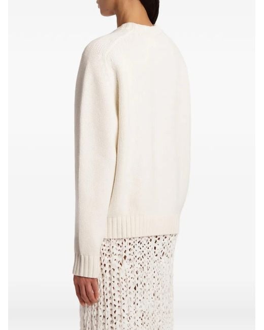 Khaite White Mae Pullover