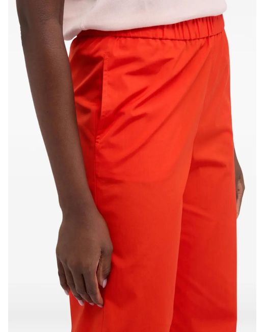 Aspesi Red Elasticated-Waist Trousers